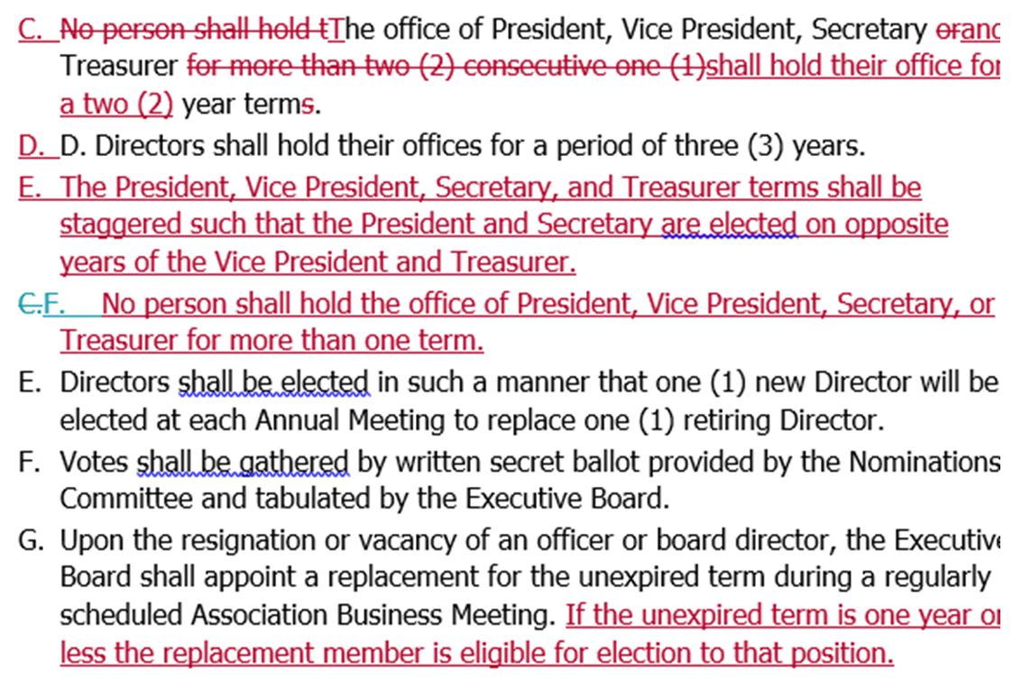 article 5 section 2 Change for 2021
